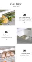 Organizador De Nevera Juego De Almacenamiento Para Frutas Y Huevos Estante De Almacenamiento En El Pasillo De La Nevera Caja De Cajón De Cocina Para Mantener Fresco Material PET+PE - details 13