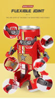 Figura De Acción De Robot Soda Deformada HUIQIBAO Modelo Creativo Guerero Juguete Educativo Para Niños Regalo Para Niños Hombres - details 5