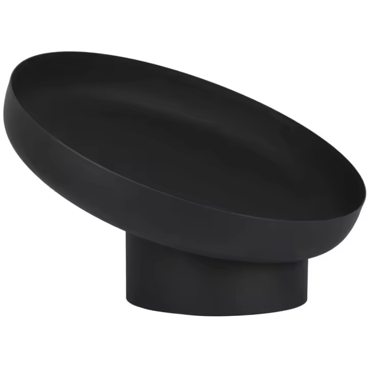 Esschert Design Brasero inclinado acero negro FF402 - 1