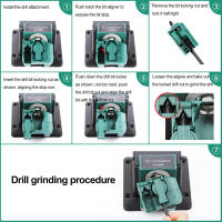 Afilador Eléctrico Multifuncional Portátil Para Taladro Y Cuchillo Ajustable En Ángulo Herramientas De Afilado Para Chisel HSS - details 2