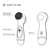 Limpieza Facial Sonic Espuma Máquina De Spa Galvanica Set De Cepillo Para Piel Limpieza Profunda Eliminación De Quistes Set De Cepillo De Limpieza Facial - details 19