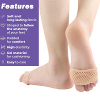 Pepmen Almohadillas De Dedos Suaves 2/4/10Pcs Alivio Del Dolor Metatarsal Neuroma Callo Protección Del Pie Inodoras Antideslizantes - details 1