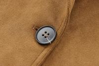 Chaqueta De Cuero Seda Vintage Para Mujer ZBZA Marrón Cuello Redondo Manga Larga Con Bolsillos Cierre Simple Estilo Casual Otoño Invierno - details 20