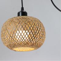 Modernandelier De Bambú Y Rot De Trenzado a Mano Para Sala De Estar Y Restaurante Estilo Asiático Lumina De 3-5m² Fuente De Luz LED - details 2
