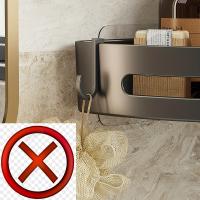 Estante De Esquina Triangular Espacioso Organizador De Baño Duradero Para Shampoo Gel De Ducha Y Cosméticos Instalación Fácil Antideslizante - details 3