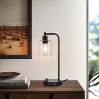 Juego de 1 lámparas de Mesa Industriales con 2 Puertos USB, lámparas de noche regulables totalmente continuas - details 1