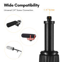 Andoer Soporte De Micrófono Portátil Extensible Con Tornillo De 1/4 Y Empuñadura De Esponja Con Bloqueos De Giro Para Fotografía Y Estudio De Video - details 4