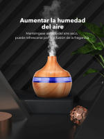 Difusor de Aceites Esenciales, Difusor de Aromas y Esencias 300ml, Humidificador con Aceites Esenciales, 7 Colores Distintos, Ambientadores de Hogar, Humidificador de Aromas Cable USB. - details 5
