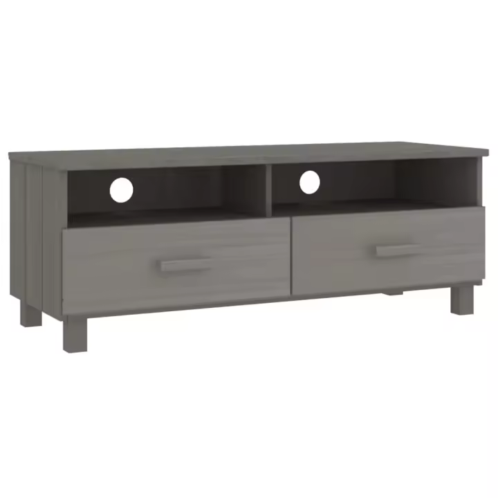 vidaXL Mueble de TV HAMAR madera maciza pino 106x40x40 cm, Mueble de Salon, Mueble TV, Mueble TV salon, Mesa de TV, Mueble tele - 1