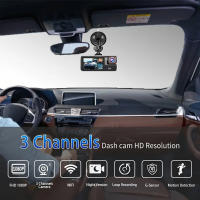 Cámara DVR De Coche WIFI 3 Canales Dash Cam Registrador Interior De Vehículo Mini Registrator FHD 1080P Video Recorder - details 2