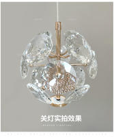 Modern Chandelier De Cristal Puro K9 Pequeño Lámpara De Pared Para Dormitorio Luces Colgantes Para Pasillo Y Barra Decoración Noble - details 12