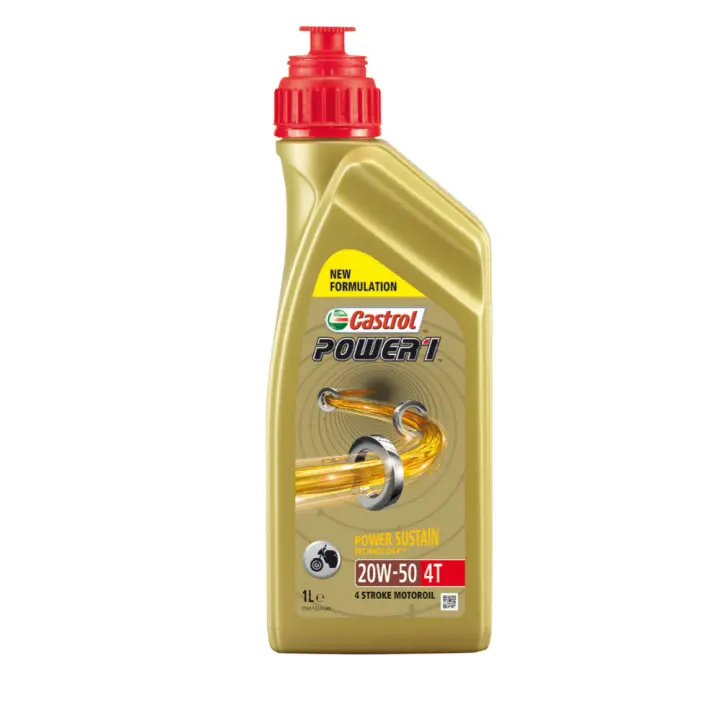 Aceite de Motor Castrol Power 1 4T 20W50 1L - Protección Superior del Motor - 1