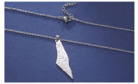 Collar Pendentivo Cazador Mapa De Palestina Y Israel Hojas De Acero Inoxidable Para Mujer Joyería Regalo Cumpleaños 2024 - details 5
