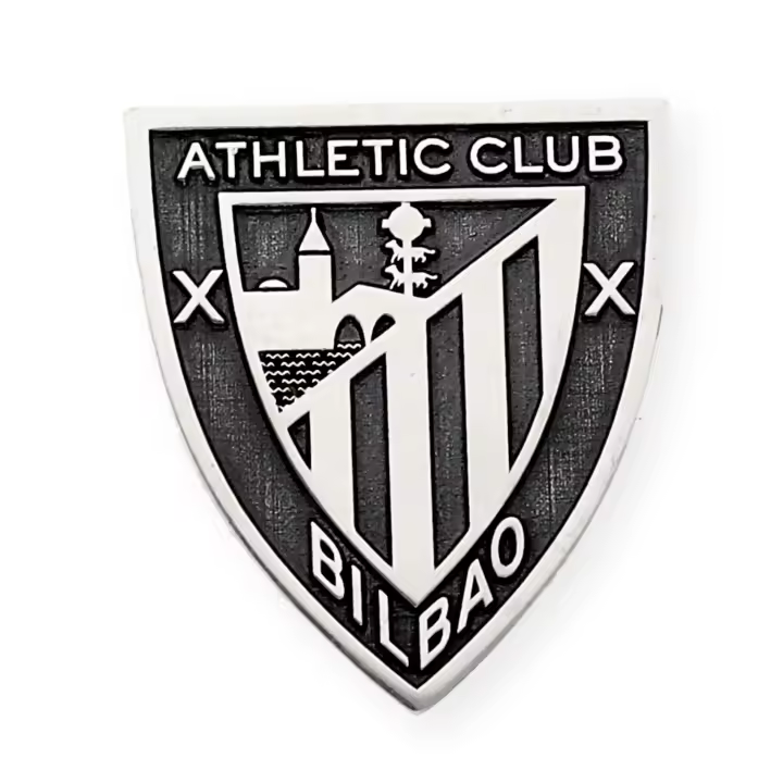 Pin de Athletic Club de Bilbao en Plata de Ley 925 Oxidado - 1