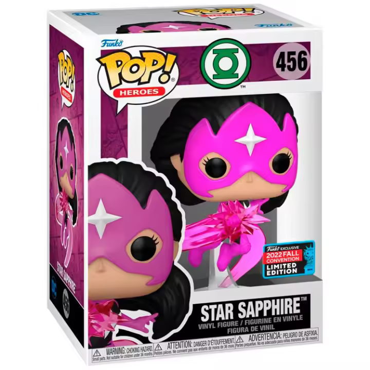 Figura Pop Dc Comics Heroes Star Sapphire Exclusive-Figura de Vinilo Coleccionable - Idea de Regalo- Mercancia Oficial - Juguetes para Niños y Adultos - Movies Fans - Muñeco para Coleccionistas y Exposición - 1