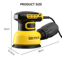 Lijadora excéntrica eléctrica de 300W, placa de lijado de 5 pulgadas y 125mm, máquina pulidora de coche y muebles de procesamiento de madera - details 6