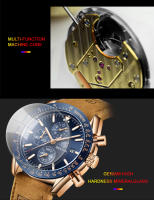 Reloj Deportivo Casual BENYAR Para Hombre Lujo Impermeable Cuarzo Cuero Militar Cronógrafo Reloj De Pulsera Top Marca - details 6