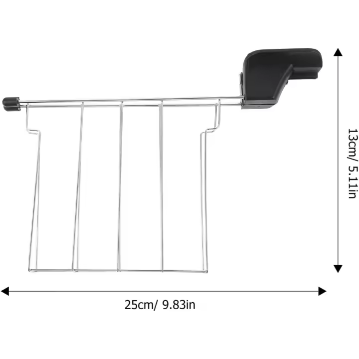 1 rejilla de acero inoxidable para tostar, accesorio para asar y tostar, fácil de limpiar, ideal para regalar en el desayuno. - 1