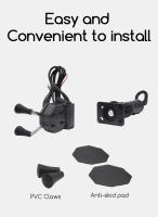 Soporte De Teléfono Para Manillar De Bicicleta Y Motocicleta Impermeable Con Carga USB Rotación De 360° X-grip Accesorio De Viaje - details 4
