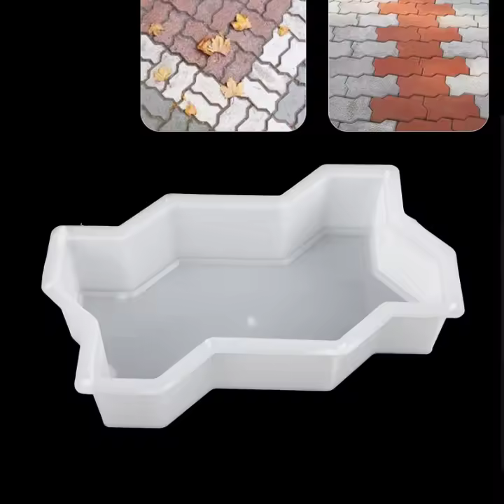 Molde De Hormigón Para Camino DIY 1pc Molde De Calzada Para Jardín Y Paving De Plástico Herramienta Para El Hogar - 1