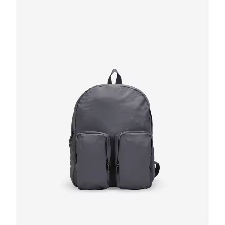 Bosanova Mochila deportiva para mujer confeccionada en nailon lavado con dos bolsillos frontales, asa de mano y asas de colgar regulables. Cierre con cremallera. - 1