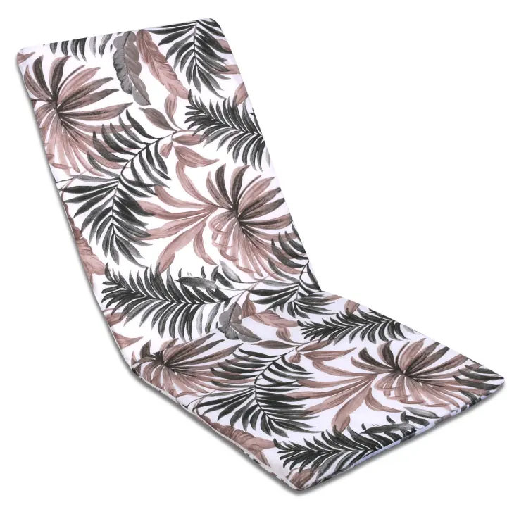 Cojín para Tumbona de 120x50cm y 180x50cm Cojin de 3,5cm Grosor, Estampado o Liso de Exterior o Interior, Cómodo y  Elegante. Ideal para Jardín, Piscina, Playa, Terraza y Balcón. - 1