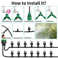 Sistema De Riego Automático Portátil 10-20M Con Rojellones De Niebla Para Jardín Con Conector De Tee 4/7mm Para Patio - details 4
