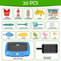 Juego De Cocina Para Niños DIY Con Sonido Y Luz 20 Piezas Multifuncional Set De Juguetes De Cocina Educativos Regalos Para Niñas Y Niños - details 7