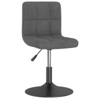 vidaXL Silla de comedor giratoria de terciopelo en color Gris claro/Gris oscuro | cómodas modernas ergonómicas para comedor cocina salón hogar - details 1