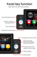 Juego De Luces LED Para Coche BQCC 1 Din 5" Reproductor De Multimedia Con Android Auto BT RDS Radio Mirrorlink 7 Colores USB Duplo Carga Rápida - details 11