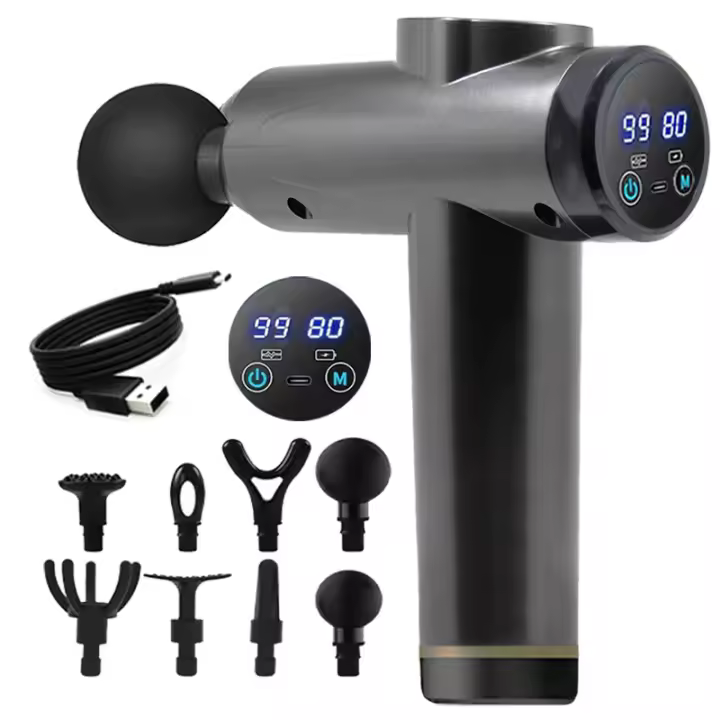 Masajeador Eléctrico Profesional De 99 Velocidades Para Músculos Corporales Con 8 Cabezas Para Hombres Mujeres Fitness Band - 1