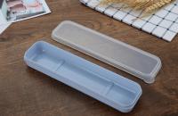 Caja De Comedor Portátil Multicolor Con Cubierta Transparente Estuche De Alimentos Ecológico Para Estudiantes Y Hogar Incluye Cuchillo Fork Cuchara - details 5