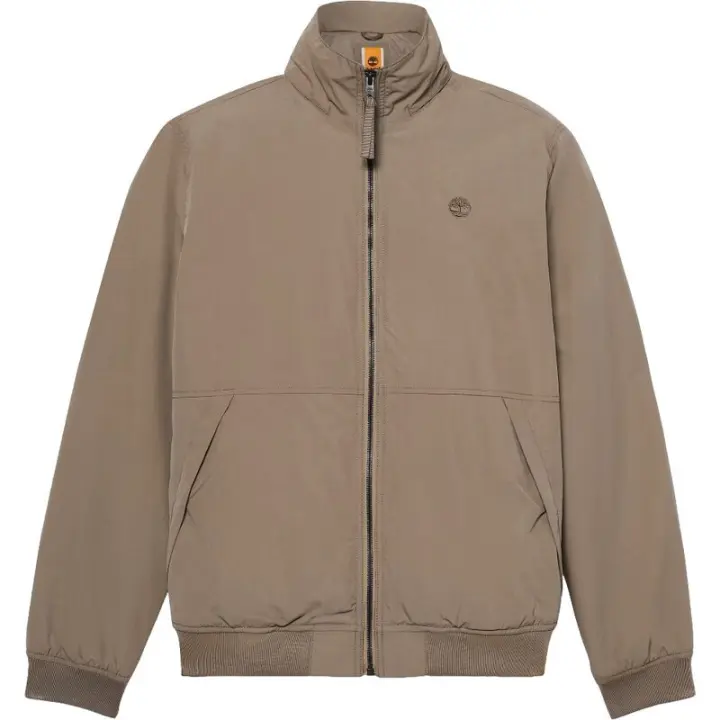 Chaqueta Marrón Timberland Bómber Impermeable Sailor Mid Brown Con Capucha Plegable - 1