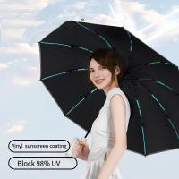Paraguas Automático De Dos Propósitos Resistente Al Viento Y a La Lluvia UV Resistente Con Hebilla De Anillo Portátil Para Exteriores Para Adultos Tamaño 48-53cm - details 10