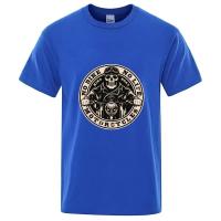 Camiseta De Manga Corta Estampado De Motocicleta Para Hombres Algodón Transpirable Y Ligero Moda Harajuku Streetwear - details 2