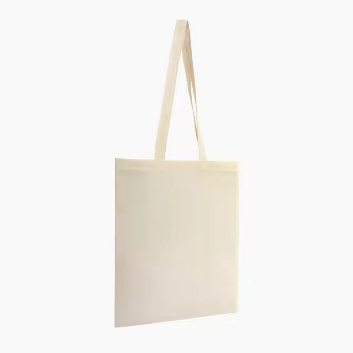 Roly Bolsa Algodón Natural 145 Grs. Asas Largas TRAINEANDO Ecologica Reciclable Reutilizable Minorista Eventos Compra Gimnasio Colegio Universidad Campo Playa Tote Bag Manualidades - 1