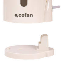 Cofan Hervidor de Agua Eléctrico con 1 Litro de Capacidad | Potencia: 1080 W | Color: Beige | Hervidor Compacto con Control Strix | Indicador de Nivel - details 2