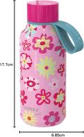 Botella térmica Quokka Kids, Solid Flowers 330ml, mantiene frío y calor, para todo tipo de bebidas, niños infantil, acero inoxidable - details 8