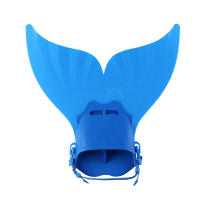 Aletas individuales para adultos y niños, aletas dobles, aletas de una pieza de sirena, equipo de natación para buceo - details 1