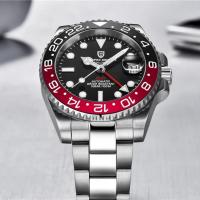 Reloj Mecánico Para Hombre PAGANI DESIGN PD-1662 Cristal De Zafiro Resistente Al Agua 100M GMT Marca Top Pulsera De Acero Inoxidable Marca PAGANI DESIGN - details 8