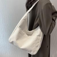 Bolso De Hombro Para Mujer En Tela De Corduroy Sólido 2023 Bolso De Mano Diseñador Casual Bolso Armpit Trend Para Mujer - details 7