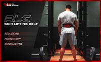 RL Grips® Cinturón de Gimnasio en Cuero Auténtico para Musculación - Soporte Lumbar de Piel Acolchado para Levantamiento de Pesas, Halterofilia y Fitness - details 1