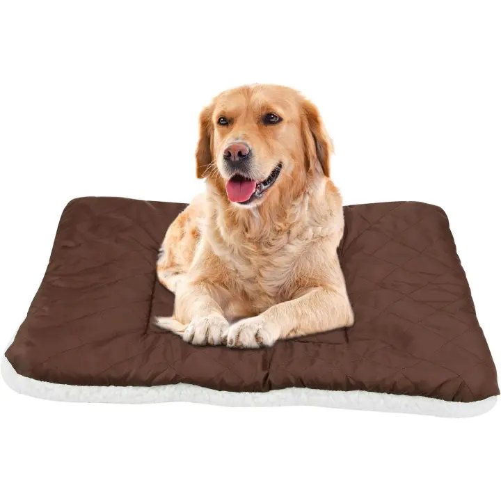 Basket Dogs Dog Bed Basket Cat Plush Pet Bed Crate Mat Kennel Cushion Soft Puppy Sofa Cuddle Dog Bed Cat Cushion Dog Bed Calming Anxiety Relief - 1