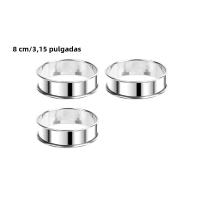 3pcs Anillos De Hornear De Acero Inoxidable No Adherente Molde Para Muffin Y Crumpet Versátiles Para Tartas Y Pasteles Herramientas Para La Cocienda - details 7