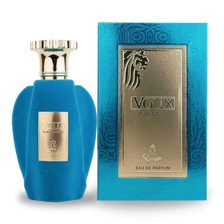 Perfume arabe unisex Voux Turquoise Emir 100ml,Fragancia femenina ,masculina amaderada, vainilla, leche ,Colonia única oriental dulce, sensual NOVEDAD EMIR - 1