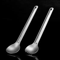 Juego De Cubiertos De Titanio Para Camping Y Exterior Lanzante Reutilizable Y Ligero Incluye Cuchillo Fork Y Cuchara - details 0