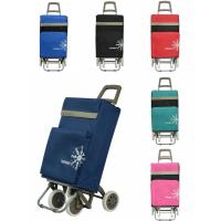 Carro de Compra Plegable Ligero con Bolsa Termo, 4 Ruedas Resistentes, 40 Litros, 105x30x39cm - details 0