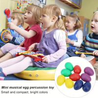 2pcs Maracas De Plástico Coloridas Instrumento De Percusión Para Bebés Y Niños Pequeños Regalo Ideal Para Navidad Y Pascua - details 3