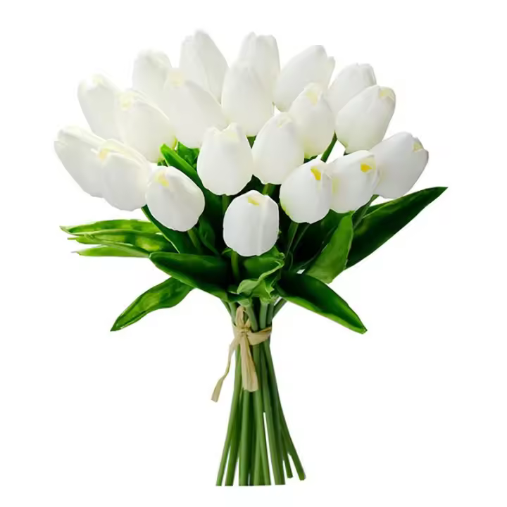 10PCS Flores Artificiales De Tulipán Toque Real Para Scrapbooking Vaso Para Decoración De Hogar Y Boda Arco De Rosas Para Jardín Guirnalda Regalo Para Mamá Bouquet - 1