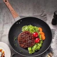 Sartén De Piedra Maifan Antiadherente Para Fogón Y Inducción Cocina Duradera Sartén De Res Meat Eco-amigable Con Cubierta De Vidrio - details 2